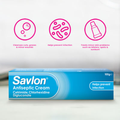 Savlon antiseptic cream 100g (British brand)