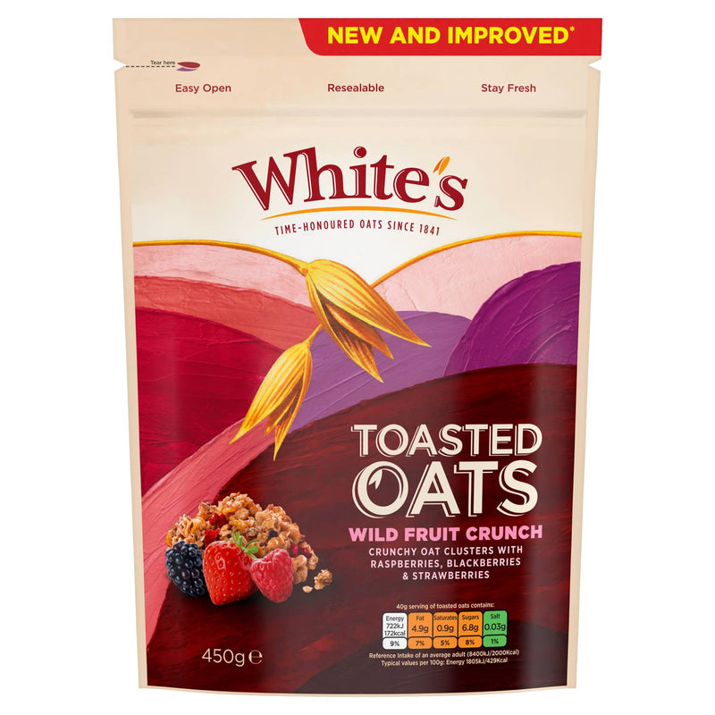 White's Toasted Oats Wild Fruit Crunch 450g, UK version