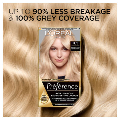 L'Oreal hair colour kit Viking Light Ash Blonde, UK version