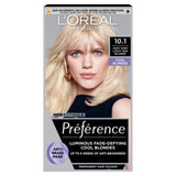 L'Oreal Preference very light ash blonde hair dye, UK version