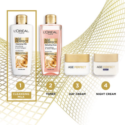 L'Oreal Paris Age Perfect Smoothing & Anti Fatigue Vitamin C Cleansing Milk 200ml