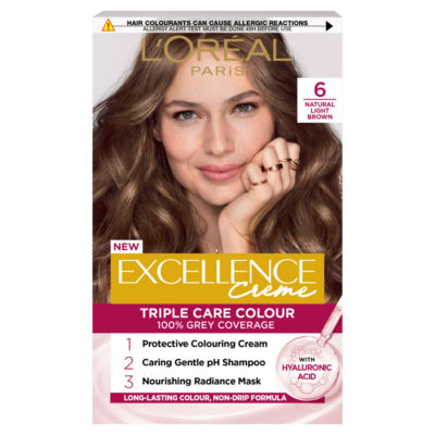ASDA L'Oréal Excellence Crème 6 Hellbraun Permanente Haarfarbe - Online bei McGrocer kaufen