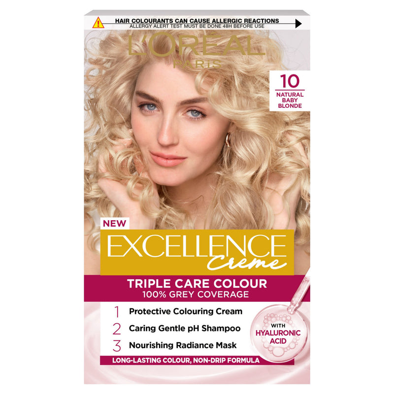 L'Oreal permanent hair dye Baby Blonde, UK version