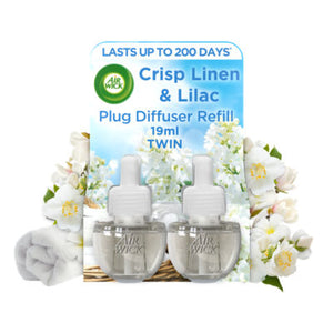 Air Wick Electrical Plug In Refill, Crisp Linen & Lilac - 2 Refills