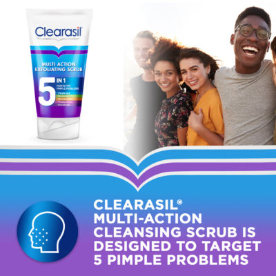 Clearasil multi-action exfoliating scrub 150ml - British product