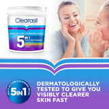 Clearasil multi-action 5-in-1 cleansing pads 65 pads - British product