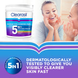Clearasil multi-action 5-in-1 cleansing pads 65 pads - British product