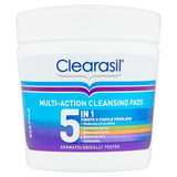 Clearasil multi-action 5-in-1 cleansing pads 65 pads - British product
