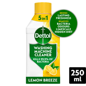 Dettol 5-in-1 Washing Machine Cleaner Lemon Breeze 250ml