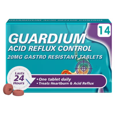 Guardium acid reflux control tablets 14 tablets, UK version