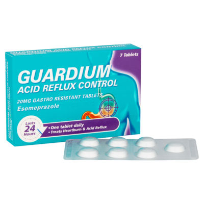 Guardium acid reflux control gastro resistant tablets x7, UK version