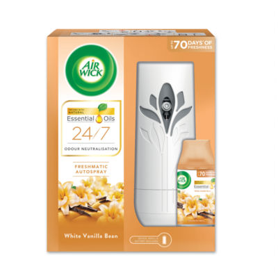 Air Wick automatic air freshener spray White Vanilla Bean 250ml, UK version