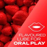 Durex strawberry flavoured lube 100ml, imported from the UK