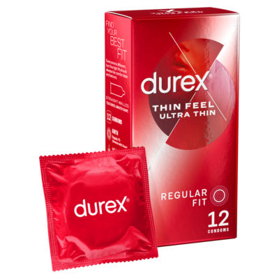 Durex Thin Feel Ultra Thin Condoms 12 Pack - British product