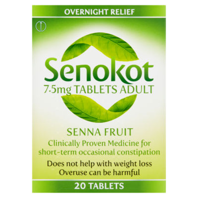 Senokot constipation tablets 20ct imported from the UK