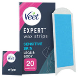 ASDA Veet Expert Legs & Body Wax Strips Almond Oil 20 Strip- Buy online at McGrocer
