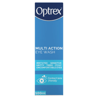 Optrex Multi Action Eye Wash 100ml, imported from the UK