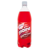 Maine Raspberryade carbonated soft drink 1 litre, imported from the UK