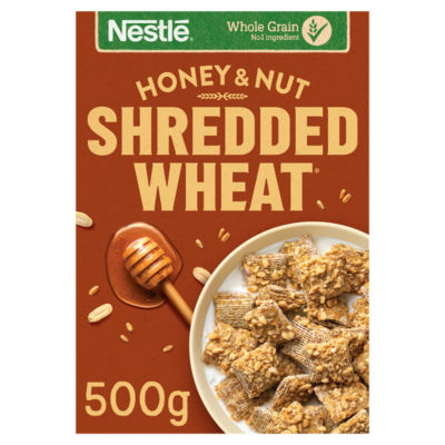 Nestle Shredded Wheat Bitesize Honey & Nut Breakfast Cereal 500g