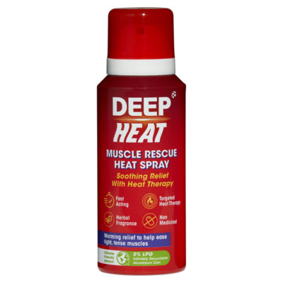 Deep Heat muscle rescue heat spray 72.5ml - British product