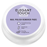 Elegant Touch London nail polish remover pads 20 count, imported from the UK