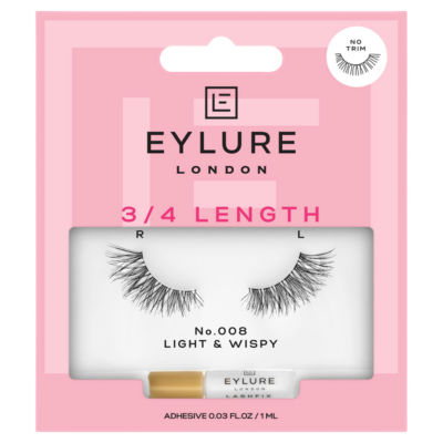 Eylure false lashes 3/4 length 008, imported from the UK
