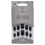 Elegant Touch London Squoval Gel Finish false nails 24 pack, imported from the UK