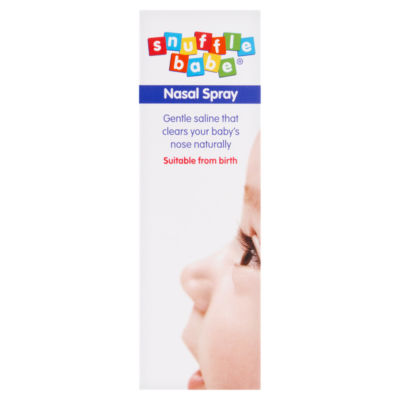 Snufflebabe saline nasal spray for newborns infants and children 15ml (British brand)