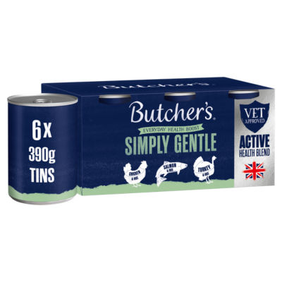 ASDA Butcher's Simply Gentle Nourishing Wet Dog Food 6 x 390g- Buy online at McGrocer
