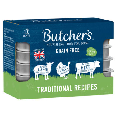 ASDA Butcher's Grain Free Nourishing Wet Dog Food Variety Pack 12 x 150g- Buy online at McGrocer