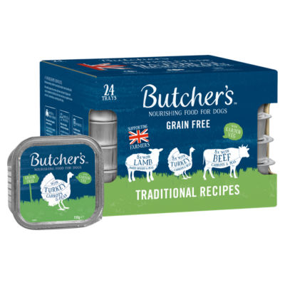 Butcher's dog food traditional recipes 24 x 150g trays - British product