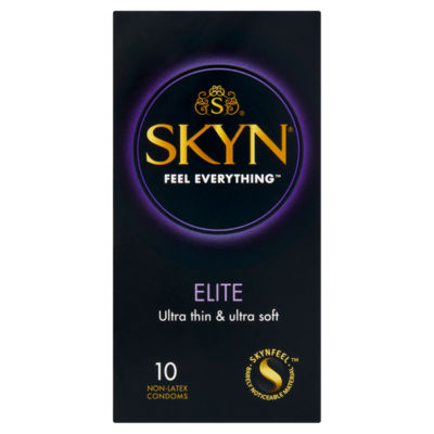 Skyn Elite non-latex condoms, pack of 10 (British brand)