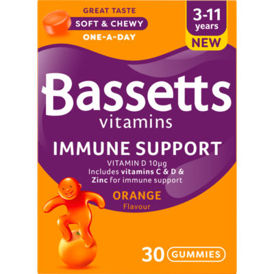 Bassetts Immune Support orange gummies 30 count - British product