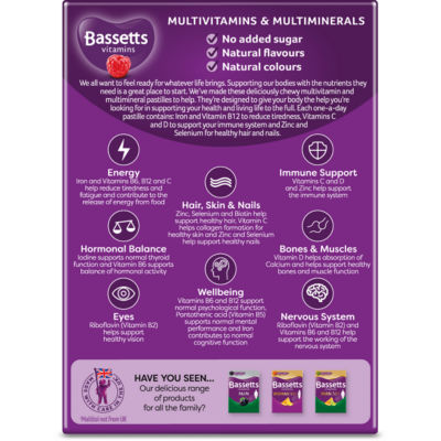 Bassetts woman multivitamin raspberry flavour 30 pastilles - British product