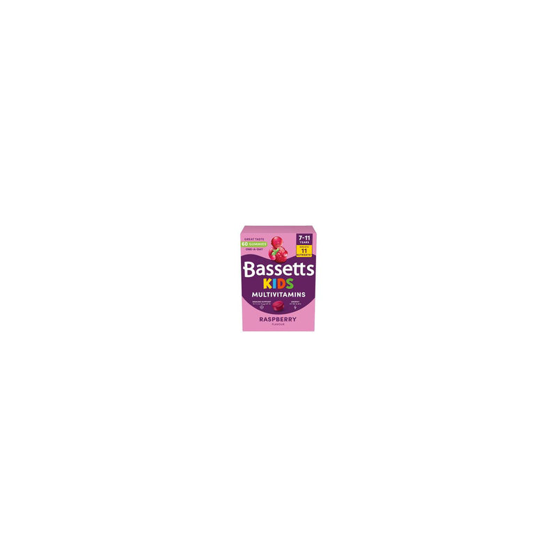 Bassetts kids multivitamin gummies raspberry 60 count - British product