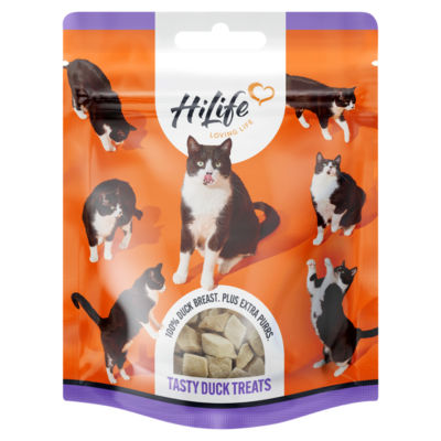 HiLife Tasty Duck Treats 10g cat snack, UK version