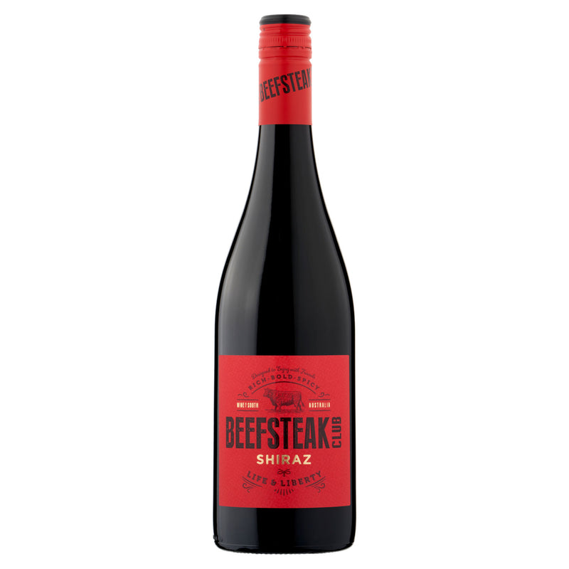 Beefsteak Club Shiraz red wine 750ml - British product