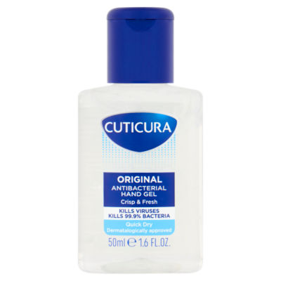 Cuticura original antibacterial hand gel 50ml (British brand)