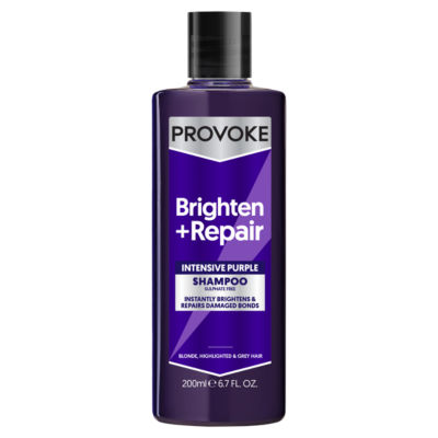 PRO:VOKE Brighten + Repair Intensive Purple Shampoo 200ml, imported from the UK