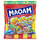 MAOAM Football Fun Stripes sweets 140g, UK version