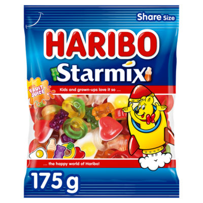 Haribo Starmix fruit and cola flavour jelly and foam sweets 175g, UK version