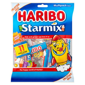 Haribo Starmix Minis Fruit & Cola Jelly & Foam Sweets 176g Multipack