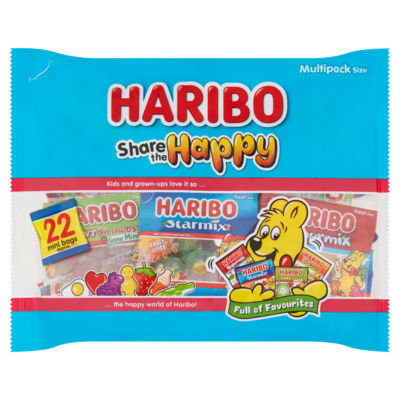 Haribo multipack assorted fruit gums 352g, UK version