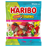 Haribo sour fruit and cola flavour gummy sweets 175g, UK version