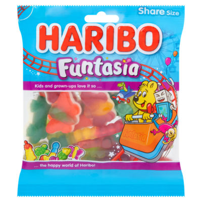 Haribo Funtasia jelly and foam sweets 150g sharing bag, UK version
