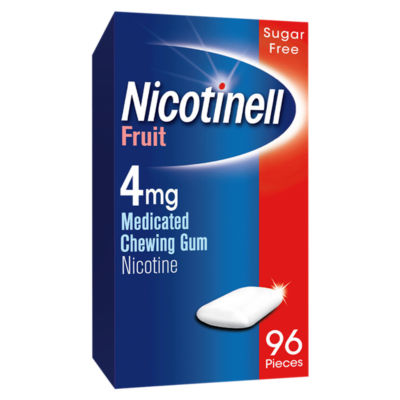 Nicotinell Frucht 4mg medizinischer Kaugummi extra stark 96 Stück