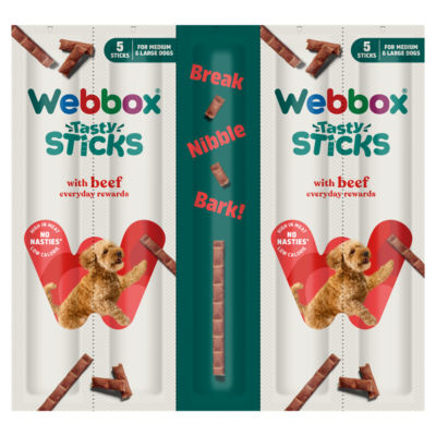 Webbox beef dog sticks 55g (British brand)