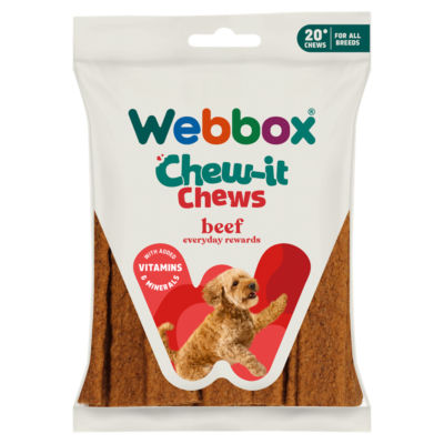 Webbox Beef Chomping Chews dog treats 200g (British brand)