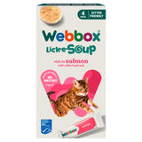 Webbox Lick-e-Soup Rich in Salmon 4 x 20g (80g) (British brand)