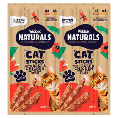 Webbox Cat Sticks Beef and Chicken 30g (British brand)